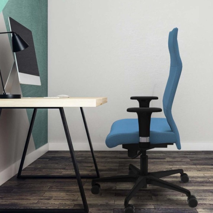 Albacete XL sincro bali marrón brazos 1D base nailon ruedas 65 mm nailon