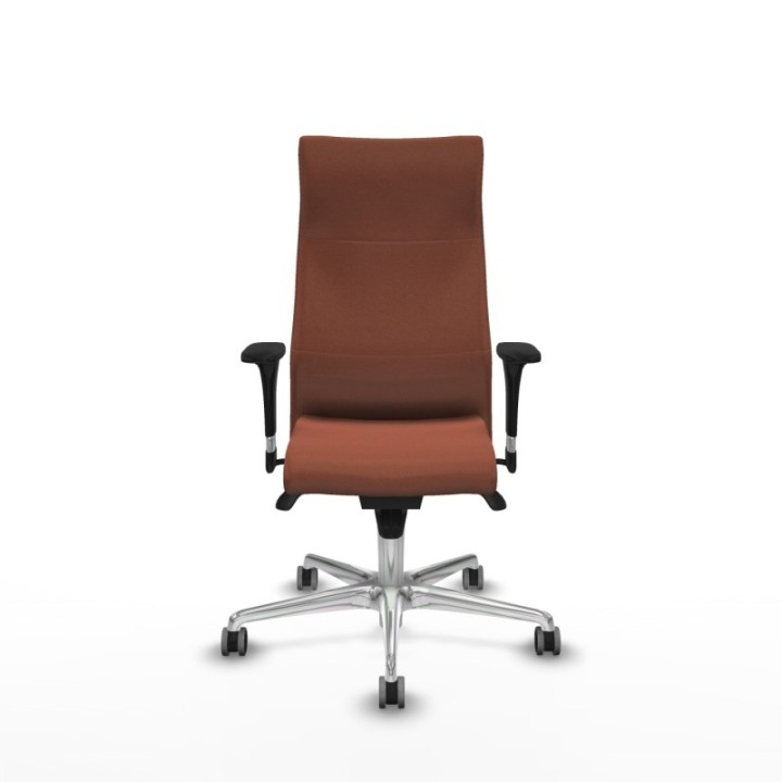 Albacete XL sincro bali marrón brazos 1D base aluminio ruedas 65mm engomadas