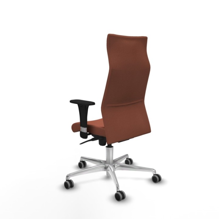 Albacete XL sincro bali marrón brazos 1D base aluminio ruedas 65mm engomadas