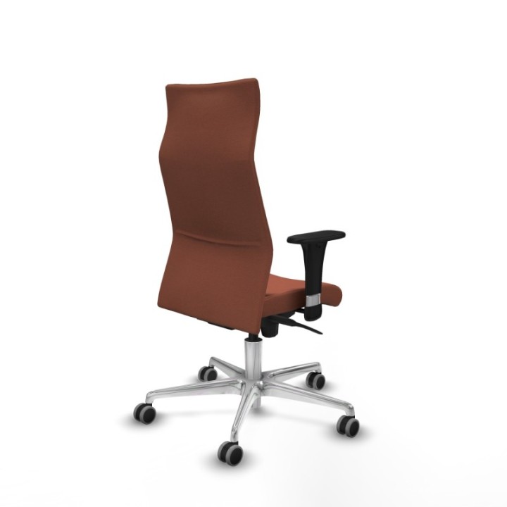 Albacete XL sincro bali marrón brazos 1D base aluminio ruedas 65mm engomadas