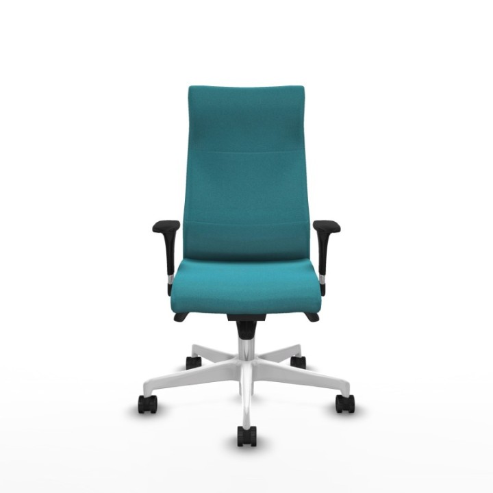 Albacete XL sincro bali turquesa brazos 1D base blanca ruedas 65 mm nailon