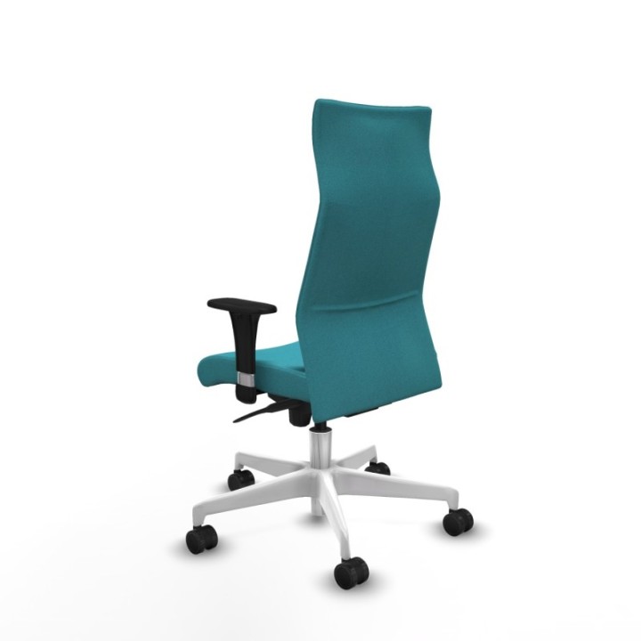 Albacete XL sincro bali turquesa brazos 1D base blanca ruedas 65 mm nailon