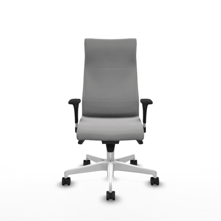 Albacete XL sincro bali gris claro brazos 1D base blanca ruedas 65 mm nailon