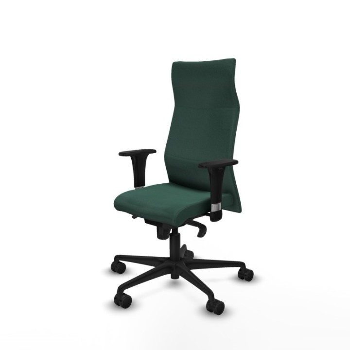 Albacete XL sincro bali verde botella brazos 1D base nailon ruedas 65 mm nailon