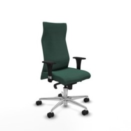 Albacete XL sincro bali verde botella brazos 1D base aluminio ruedas 65 mm nailon