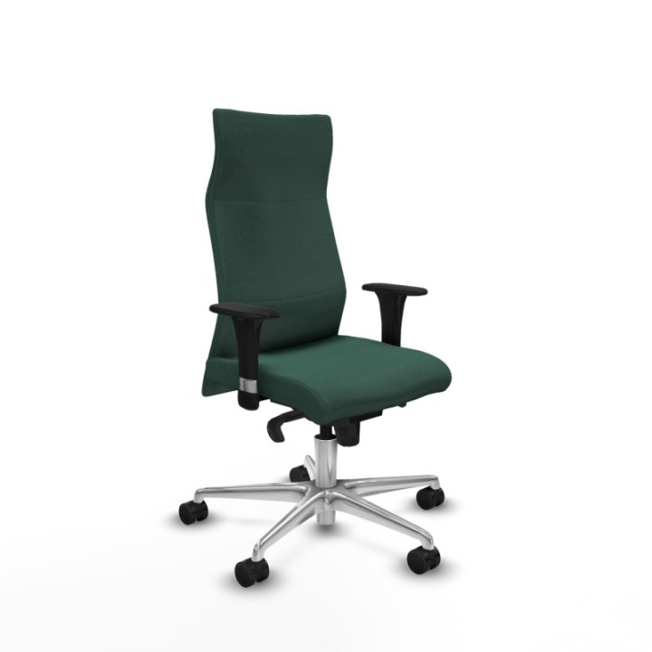 Albacete XL sincro bali verde botella brazos 1D base aluminio ruedas 65 mm nailon