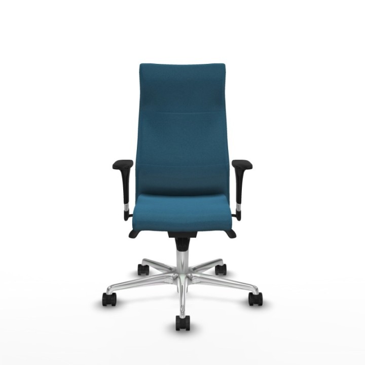 Albacete XL sincro bali verde petroleo brazos 1D base aluminio ruedas 65 mm nailon