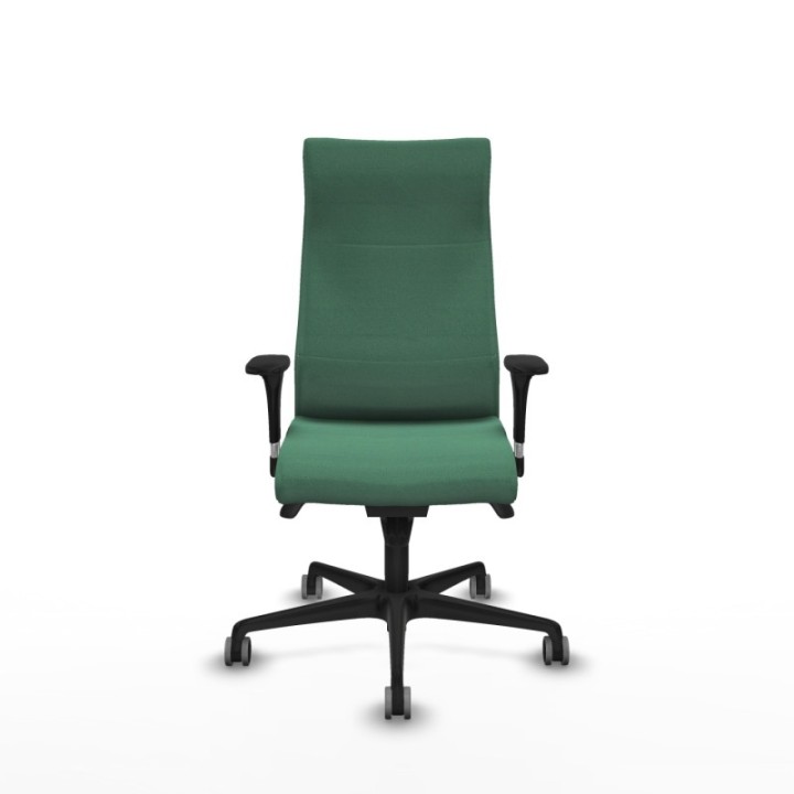 Albacete XL sincro bali verde esmeralda brazos 1D base nailon ruedas 65mm engomadas