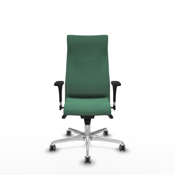 Albacete XL sincro bali verde esmeralda brazos 1D base aluminio ruedas 65mm engomadas