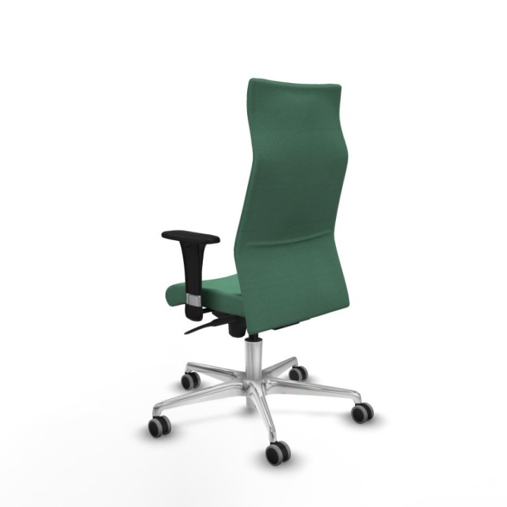 Albacete XL sincro bali verde esmeralda brazos 1D base aluminio ruedas 65mm engomadas