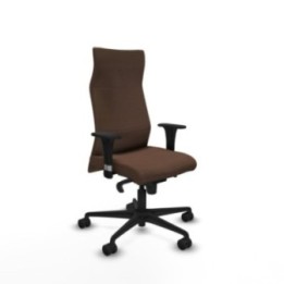 Albacete XL sincro bali marrón oscuro brazos 1D base nailon ruedas 65 mm nailon