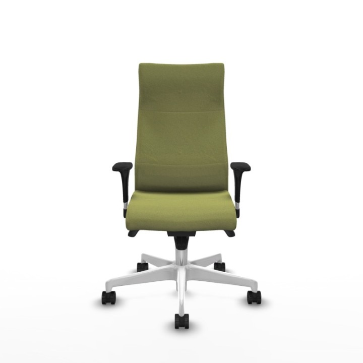 Albacete XL sincro bali verde oliva brazos 1D base blanca ruedas 65 mm nailon