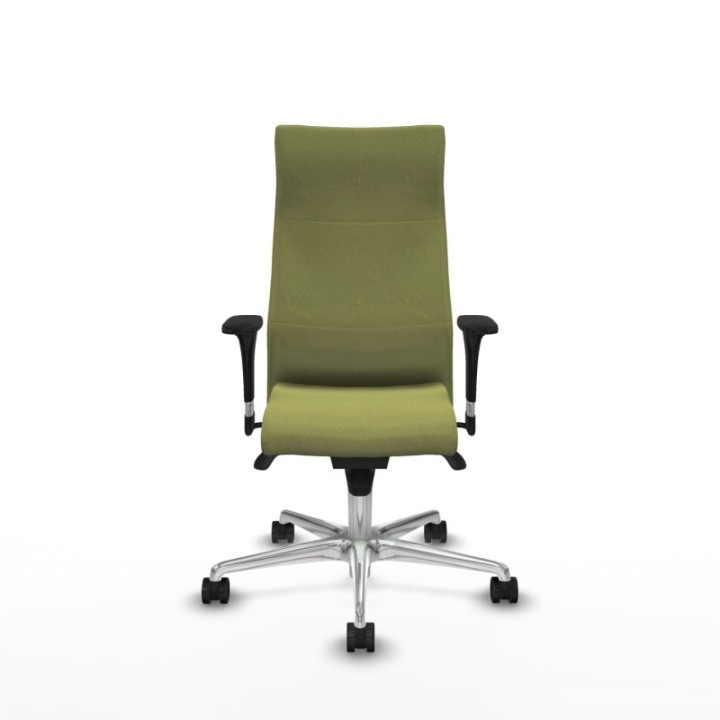 Albacete XL sincro bali verde oliva brazos 1D base aluminio ruedas 65 mm nailon