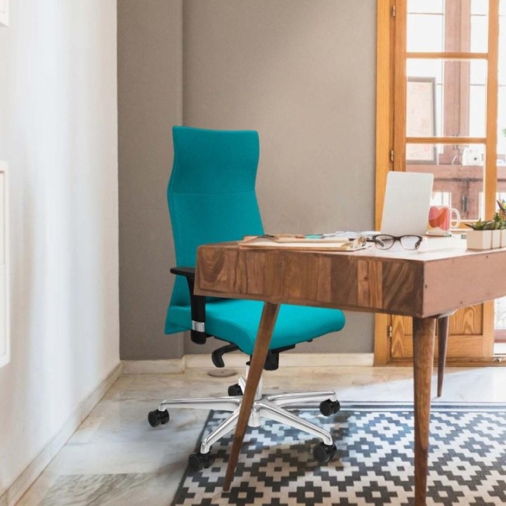 Albacete XL sincro bali verde oliva brazos 1D base aluminio ruedas 65 mm nailon