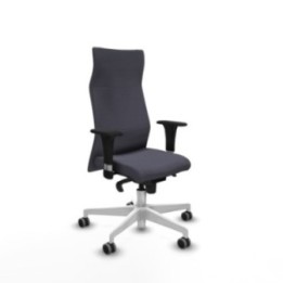 Albacete XL sincro bali gris oscuro brazos 1D base blanca ruedas 65mm engomadas