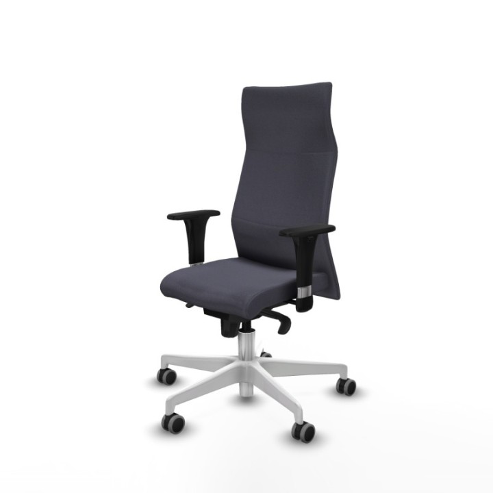 Albacete XL sincro bali gris oscuro brazos 1D base blanca ruedas 65mm engomadas