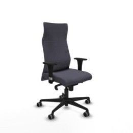 Albacete XL sincro bali gris oscuro brazos 1D base nailon ruedas 65mm engomadas