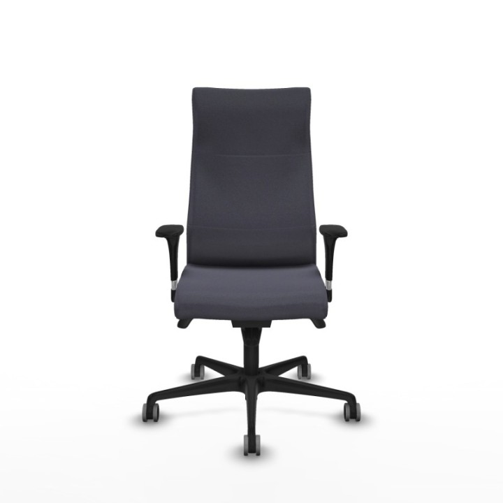 Albacete XL sincro bali gris oscuro brazos 1D base nailon ruedas 65mm engomadas