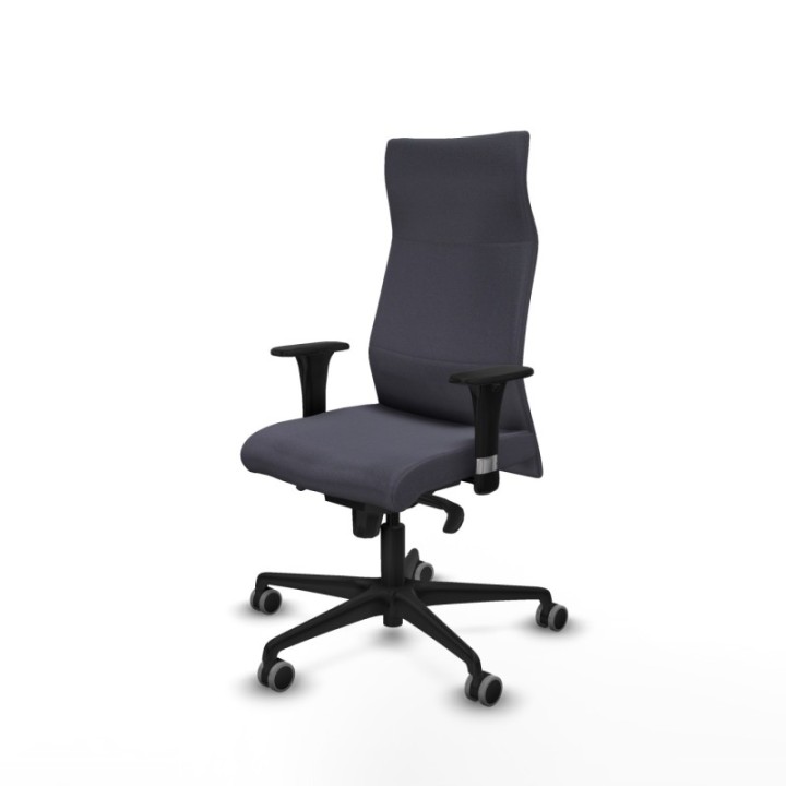 Albacete XL sincro bali gris oscuro brazos 1D base nailon ruedas 65mm engomadas