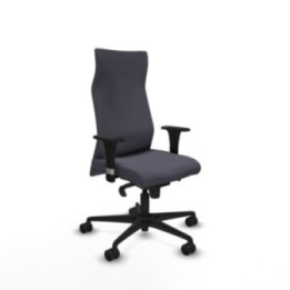 Albacete XL sincro bali gris oscuro brazos 1D base nailon ruedas 65 mm nailon