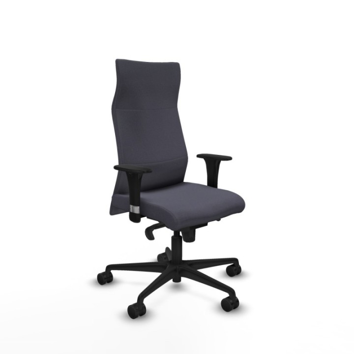 Albacete XL sincro bali gris oscuro brazos 1D base nailon ruedas 65 mm nailon