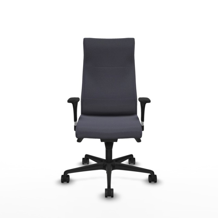 Albacete XL sincro bali gris oscuro brazos 1D base nailon ruedas 65 mm nailon