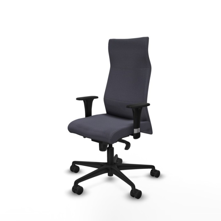 Albacete XL sincro bali gris oscuro brazos 1D base nailon ruedas 65 mm nailon