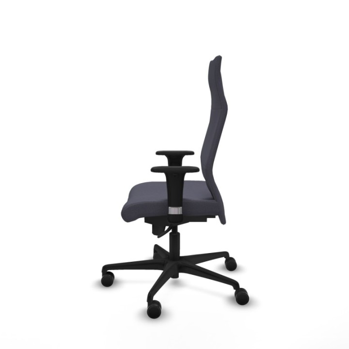 Albacete XL sincro bali gris oscuro brazos 1D base nailon ruedas 65 mm nailon