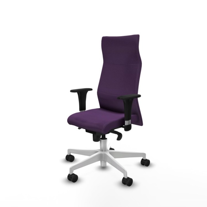 Albacete XL sincro bali morado brazos 1D base blanca ruedas 65 mm nailon