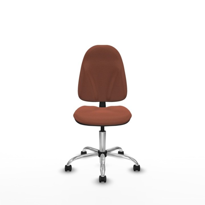 Algarra CP bali marrón  base cromada ruedas autofrenantes 50mm