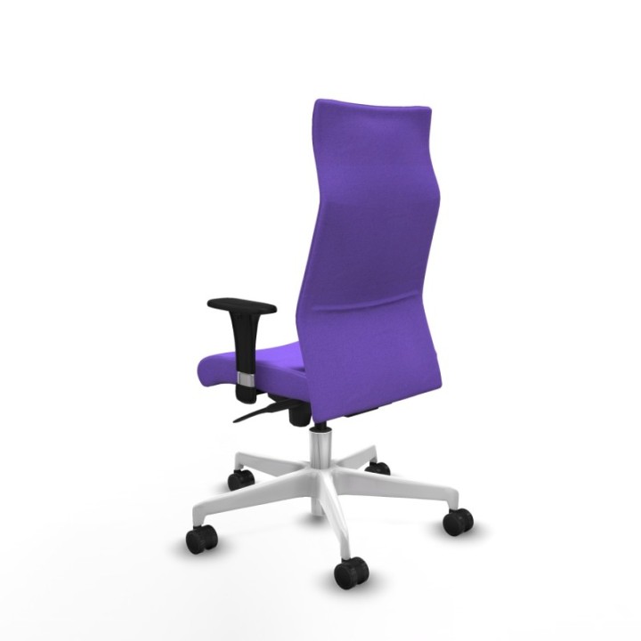 Albacete XL sincro bali lila brazos 1D base blanca ruedas 65 mm nailon