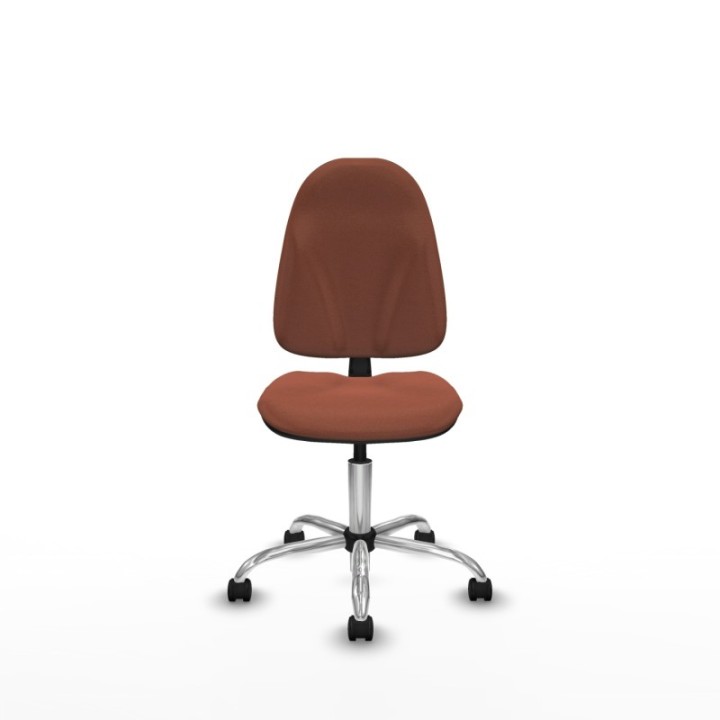 Algarra CP bali marrón  base cromada ruedas nailon 50mm