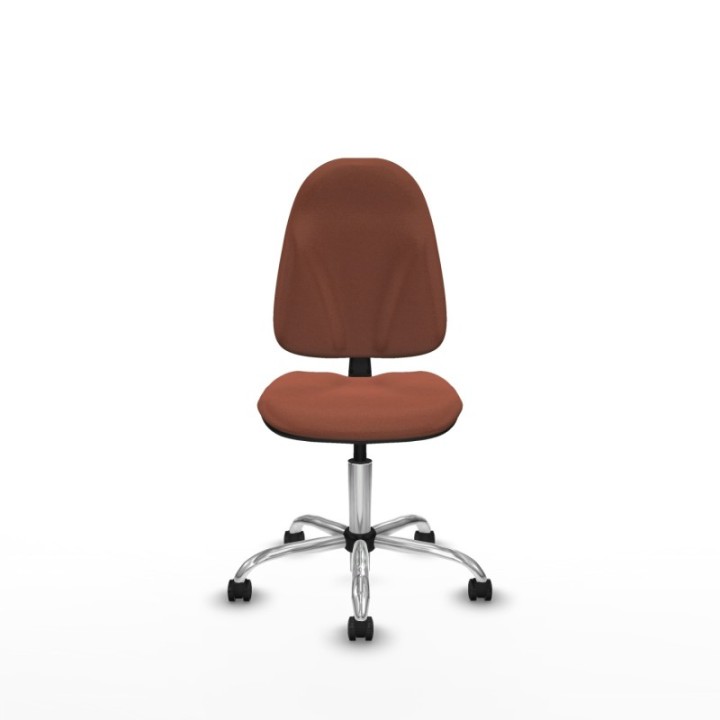 Algarra CP bali marrón  base cromada ruedas engomadas 50mm