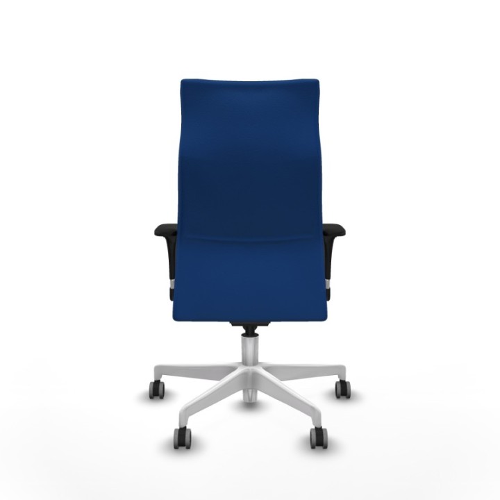 Albacete XL sincro similpiel azul brazos 1D base blanca ruedas 65mm engomadas