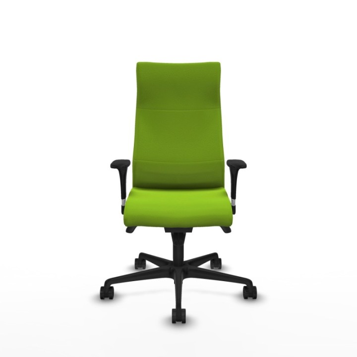 Albacete XL sincro similpiel pistacho brazos 1D base nailon ruedas 65 mm nailon