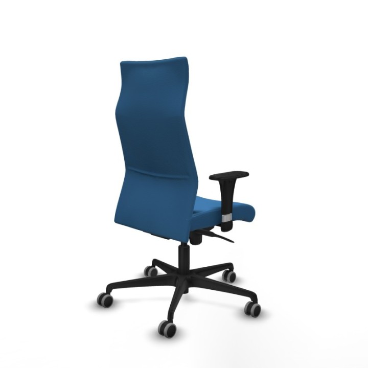 Albacete XL sincro similpiel azul claro brazos 1D base nailon ruedas 65mm engomadas