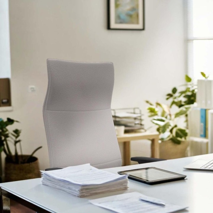 Albacete XL sincro similpiel turquesa brazos 1D base aluminio ruedas 65mm engomadas