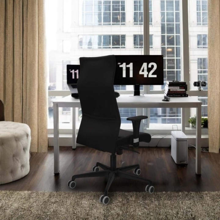 Albacete XL sincro similpiel verde botella brazos 1D base nailon ruedas 65mm engomadas