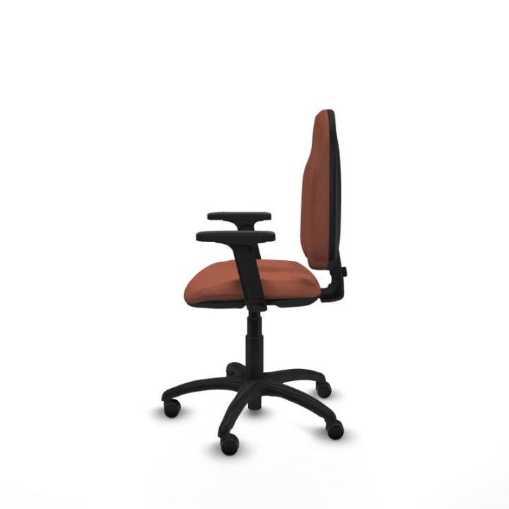 Algarra CP bali marrón brazos 2D base poliamida ruedas engomadas 50mm