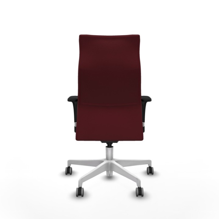 Albacete XL sincro similpiel granate brazos 1D base blanca ruedas 65mm engomadas