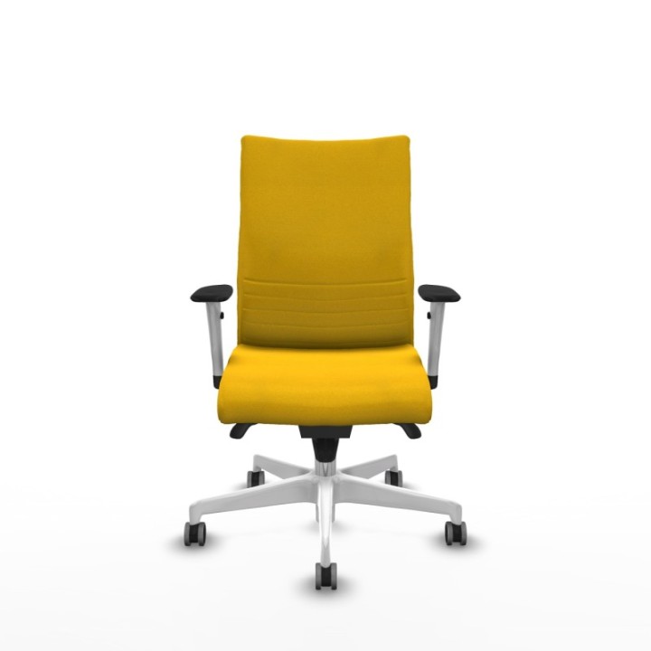 Albacete confidente sincro bali amarillo brazos 1D blancos base blanca ruedas 65mm engomadas