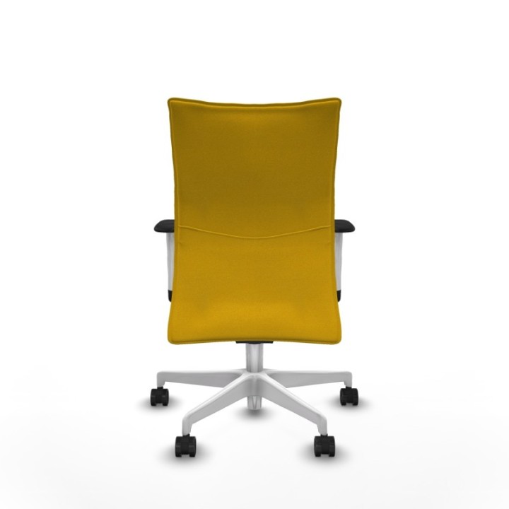 Albacete confidente sincro bali amarillo brazos 1D blancos base blanca ruedas 65 mm nailon