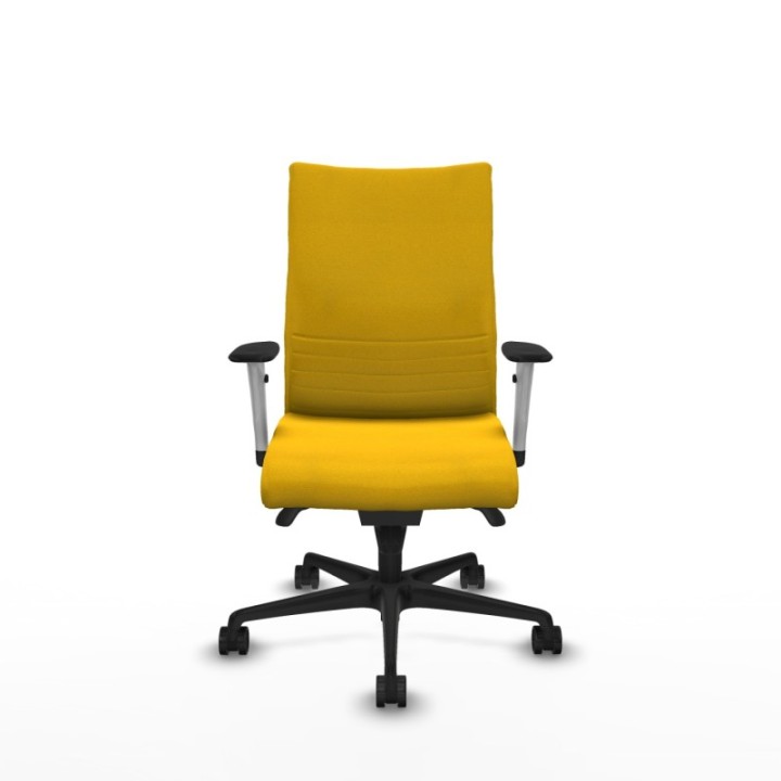 Albacete confidente sincro bali amarillo brazos 1D blancos base nailon ruedas 65 mm nailon