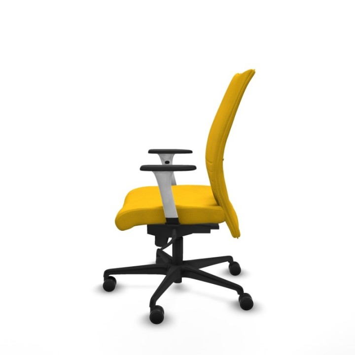 Albacete confidente sincro bali amarillo brazos 1D blancos base nailon ruedas 65 mm nailon