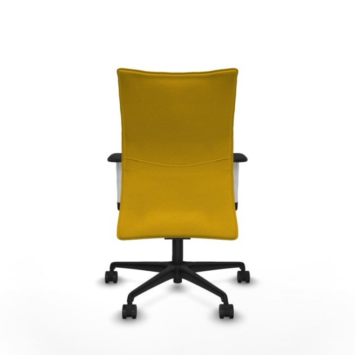 Albacete confidente sincro bali amarillo brazos 1D blancos base nailon ruedas 65 mm nailon