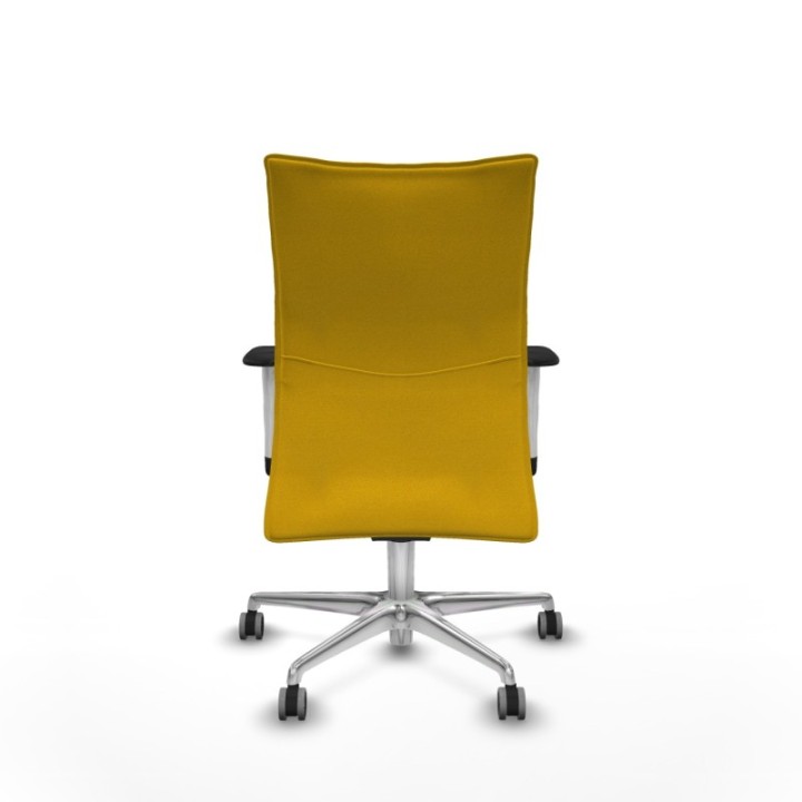 Albacete confidente sincro bali amarillo brazos 1D blancos base aluminio ruedas 65mm engomadas