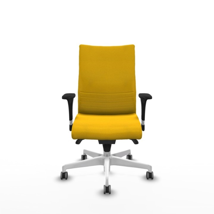 Albacete confidente sincro bali amarillo brazos 1D base blanca ruedas 65mm engomadas