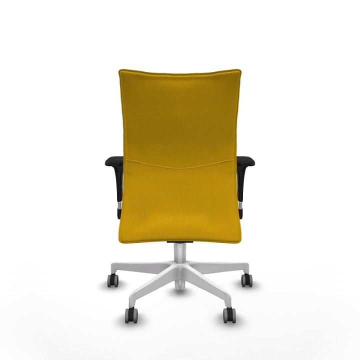 Albacete confidente sincro bali amarillo brazos 1D base blanca ruedas 65mm engomadas