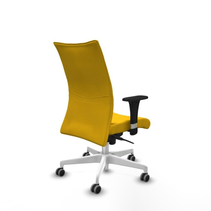 Albacete confidente sincro bali amarillo brazos 1D base blanca ruedas 65mm engomadas