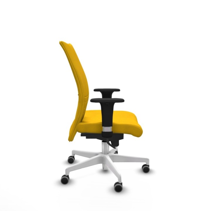 Albacete confidente sincro bali amarillo brazos 1D base blanca ruedas 65mm engomadas